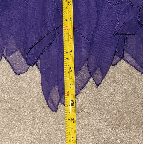 3 Peice Purple Sequins Dance Skirt Set⁷ - Picture 9 of 9